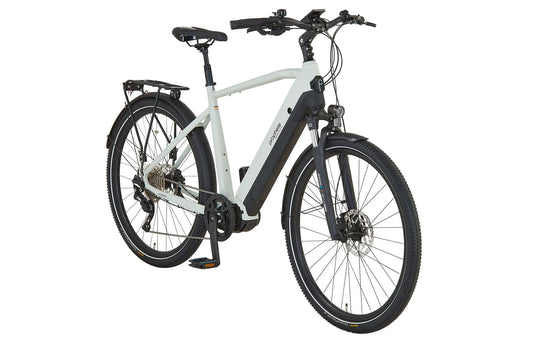 PROPHETE ENTDECKER 5.0 Herren Trekking E-Bike 28" - AEG Mittelmotor 48 V 100 Nm, 800 Wh Akku, Shimano Deore 10-Gang, Hydraulische Scheibenbremsen