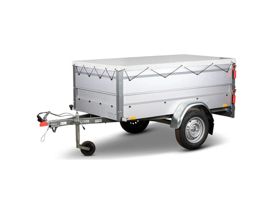 Stema Anhänger Basic 750 kg Inkl. Bordwandaufsatz und Flachplane