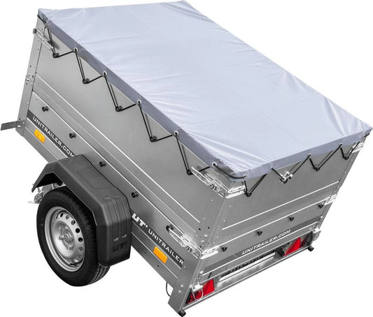Anhänger GARDEN TRAILER 150 KIPP mit zusätzlichen Bordwänden, Stützrad und Flachplane - Neu